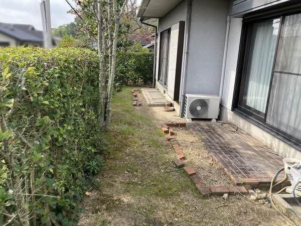 福田の戸建ての庭