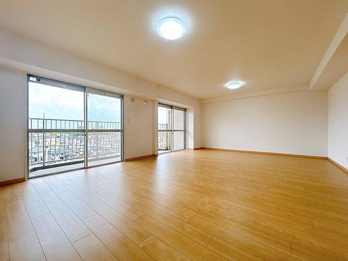 伊島町のマンションのリビング