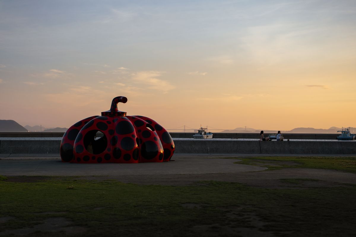 直島の夕暮れ