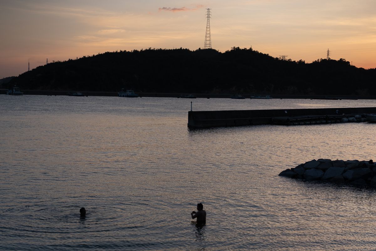 直島の夕暮れ